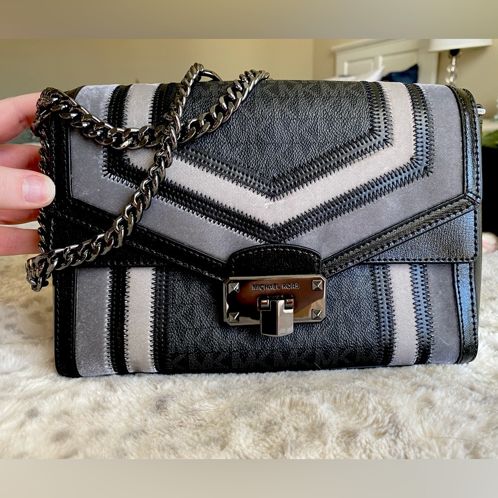 MK Kinsley medium shoulder flap bag